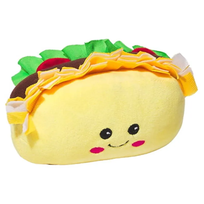 Main Street Pet Taco Plush Squeaky Dog Toy