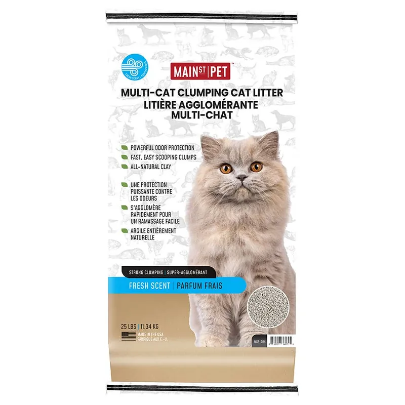 Main Street Pet Multi-Cat Clumping Cat Litter Fresh Scent