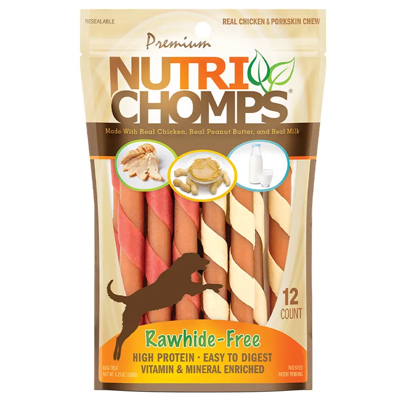Nutri Chomps 5" Assorted Flavor Mini Twists Dog Treat