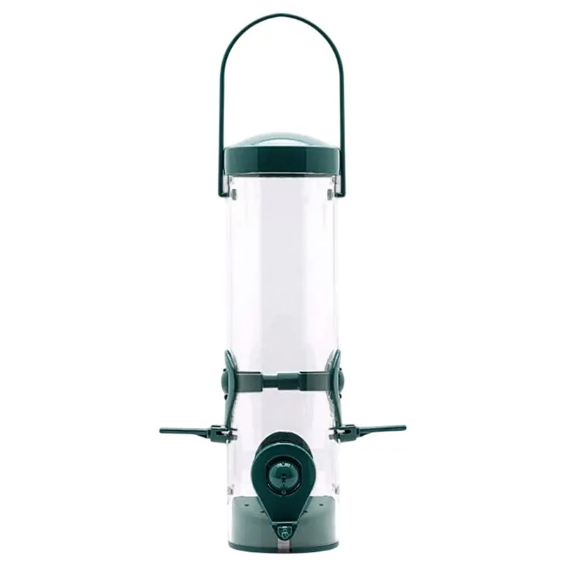 Perky-Pet Green 2-in-1 Tube Bird Feeder