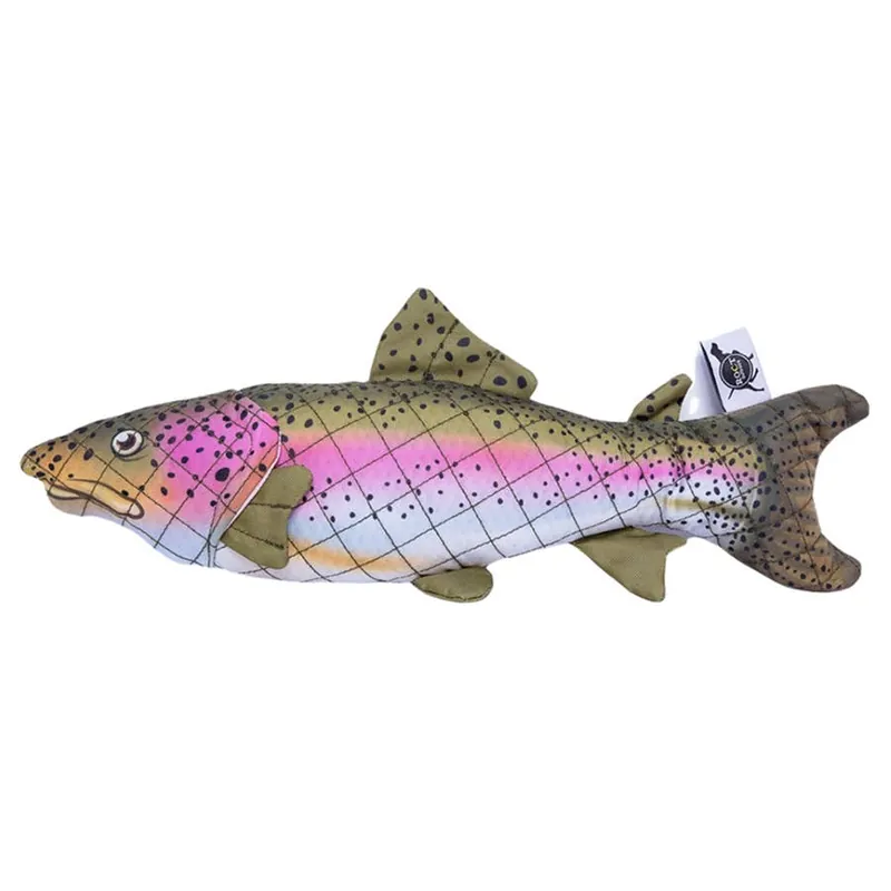 ROCT Outdoor Rainbow Trout Lined Dog Toy