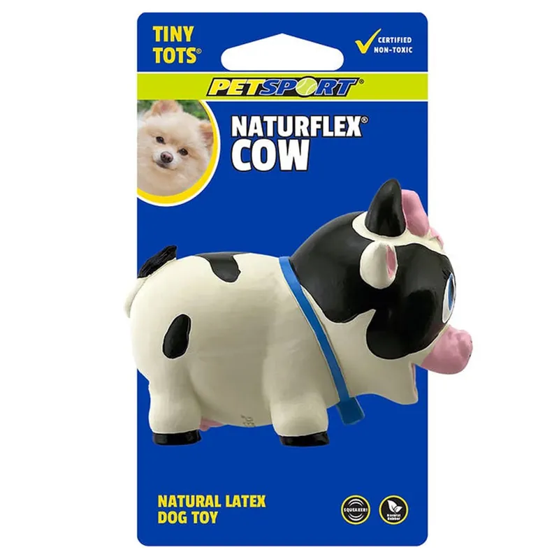 Petsport Naturflex Tiny Tots Cow Dog Toy