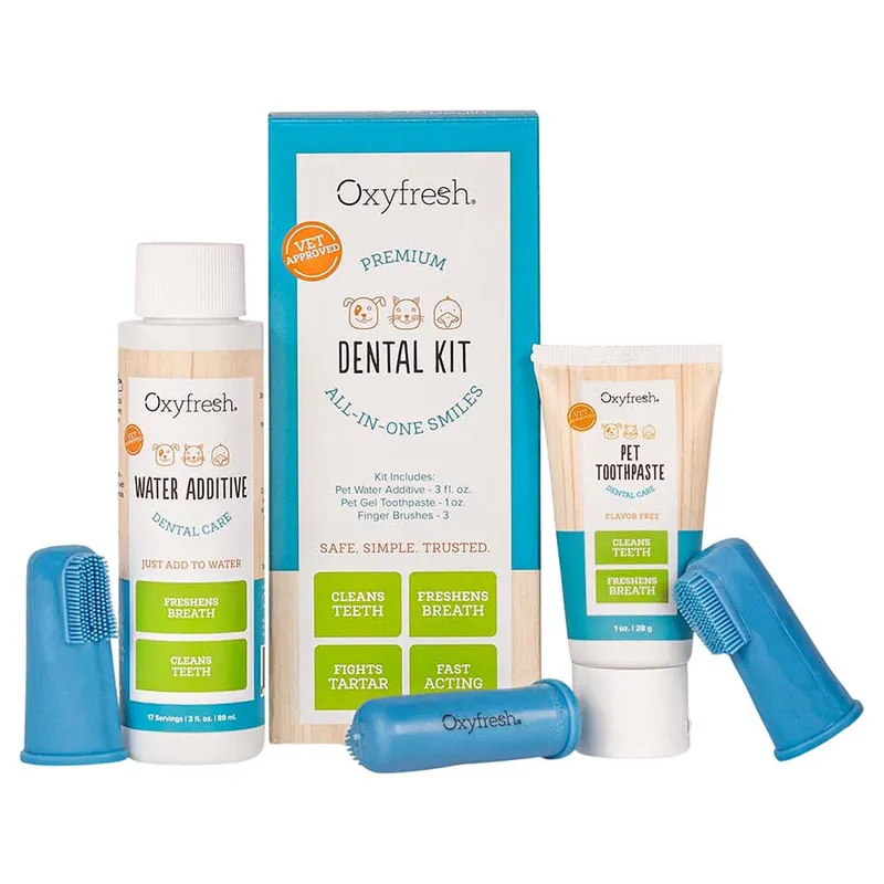 Oxyfresh Premium Pet All-In-One-Smiles Dental Kit