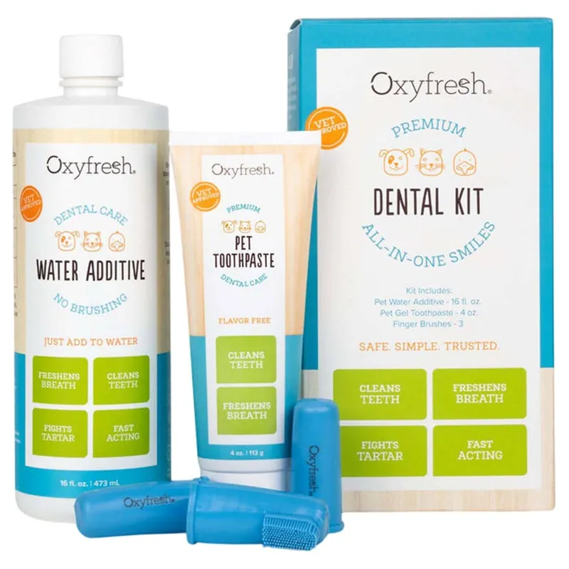 Oxyfresh Premium Pet All-In-One-Smiles Dental Kit