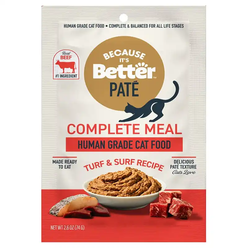 BECAUSE IT‘S Better Pate Turf & Surf Recipe Cat Food