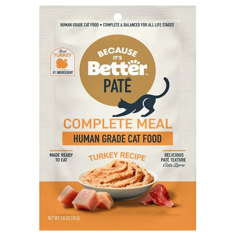 BECAUSE IT‘S Better Pate Turkey Recipe Cat Food