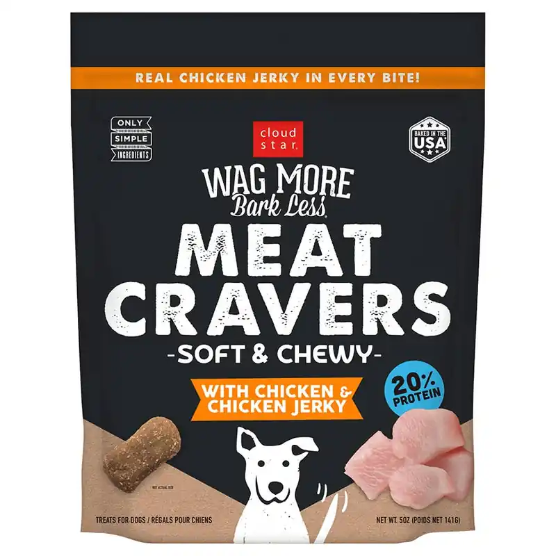 Cloud Star Wag More Bark Less Meat Cravers Soft Chews Dog Treats