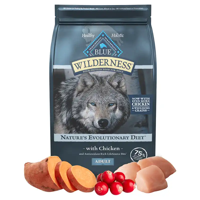 Blue Buffalo Wilderness Chicken with Wholesome Grains Recipe Adult Dog Food