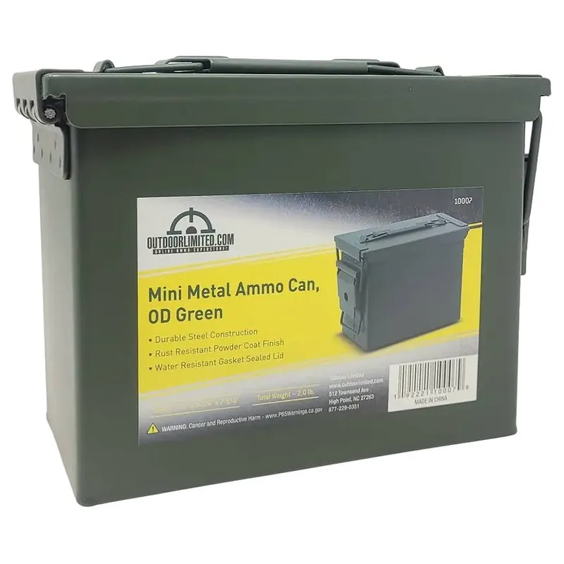 Outdoor Limited Mini Metal Ammo Can