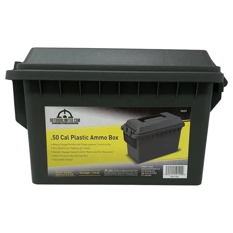 Outdoor Limited .50 Cal Plastic Ammo Box