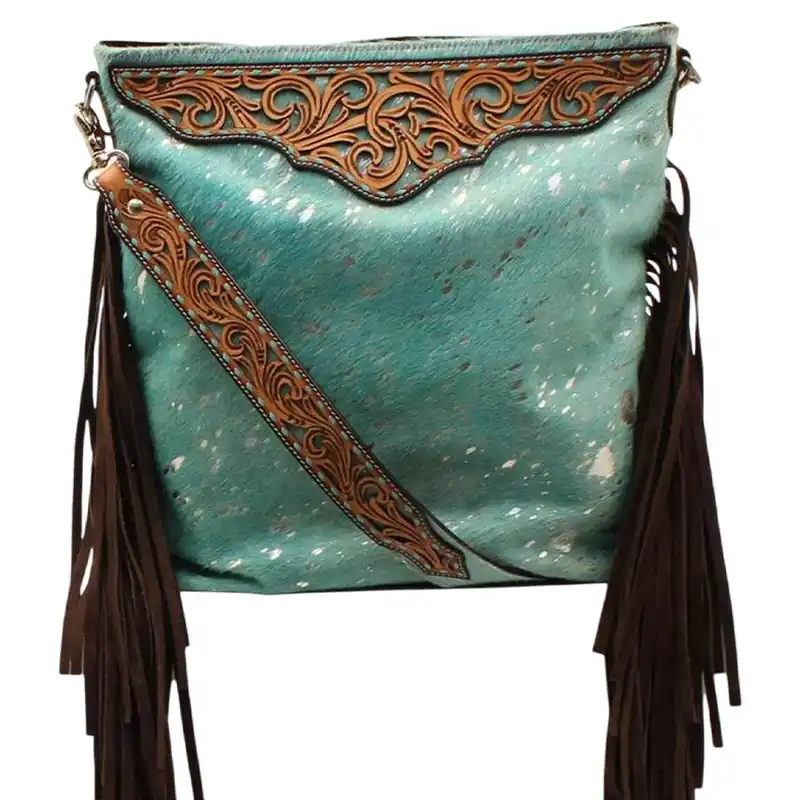 Angel Ranch Women‘s Acid Wash Concealed Carry Crossbody Handbag