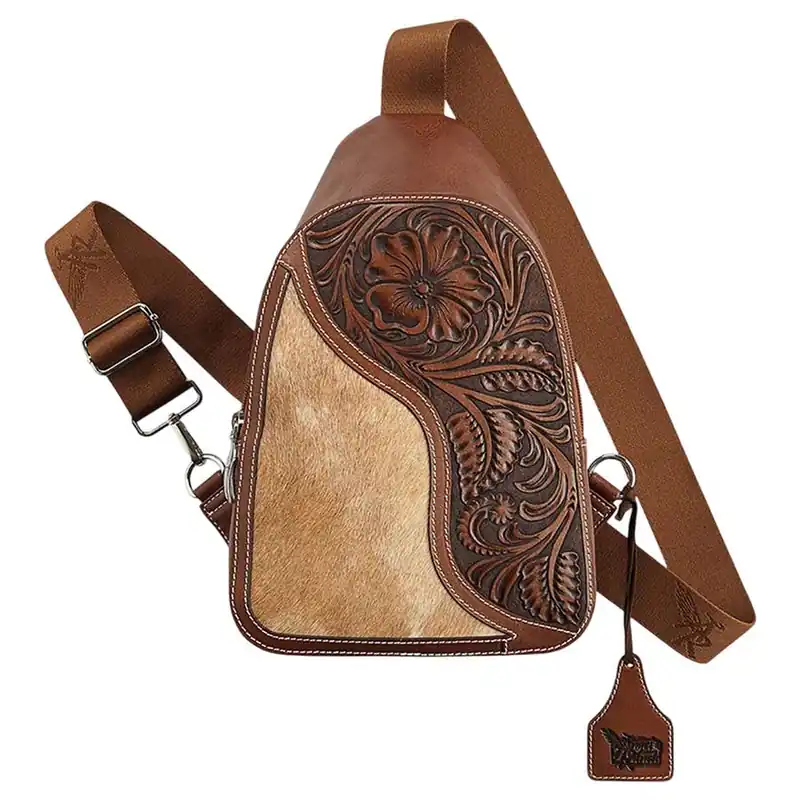 Angel Ranch Women‘s Bea Sling Embossed Handbag