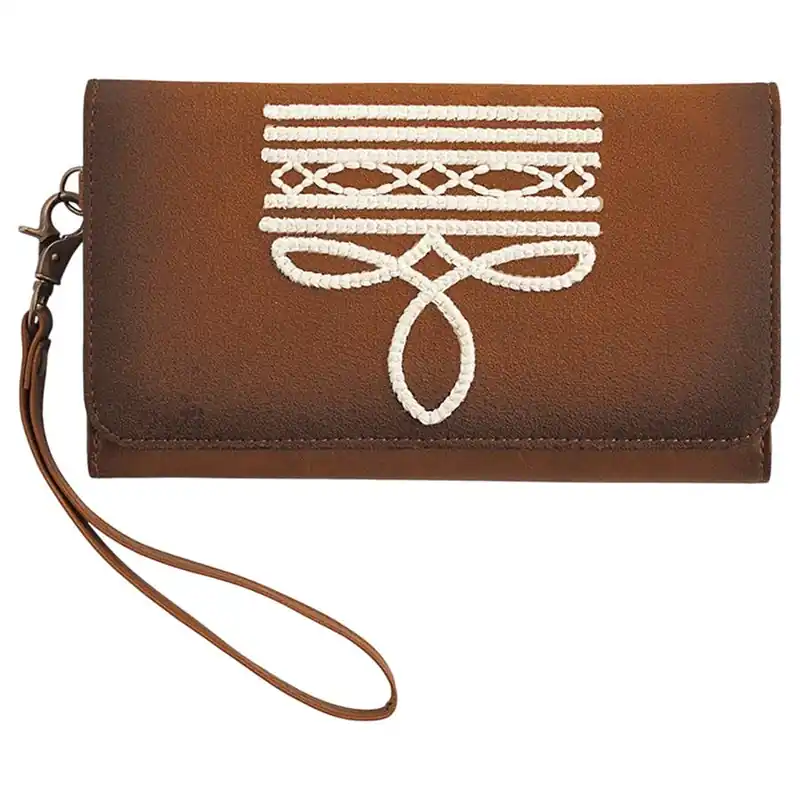 Angel Ranch Women‘s Maeve Boot Stitch Western Wallet