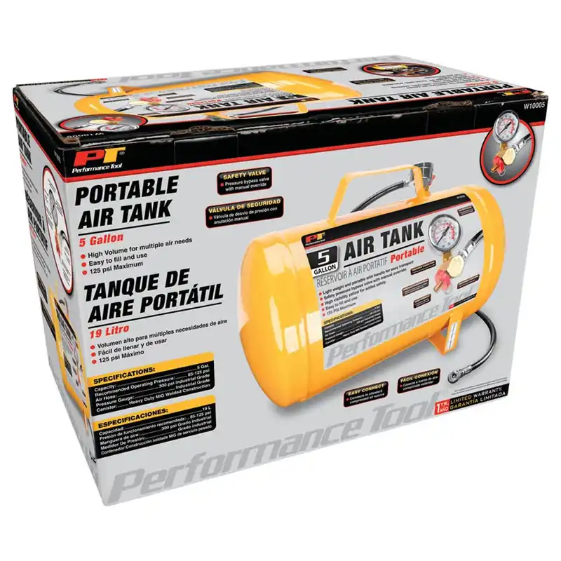 Performance Tool 5 gal Portable Air Tank