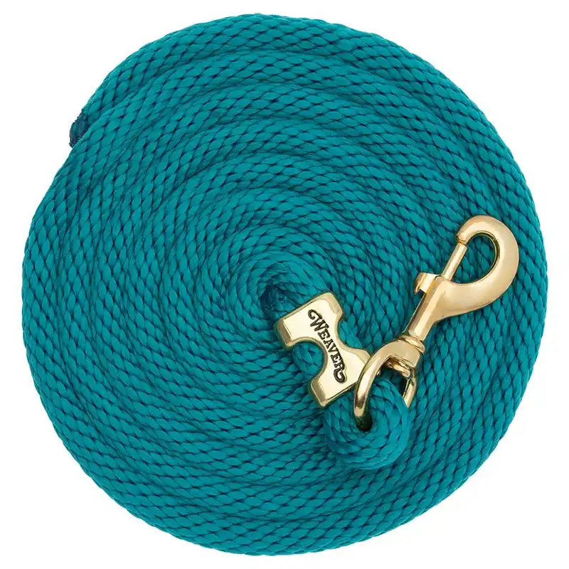 Weaver Leather Poly Lead Rope with a Solid Brass