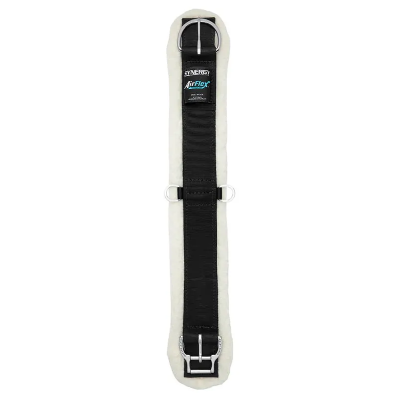 Weaver Leather AirFlex Cinch with Merino Wool Fleece Liner, Roll Snug Buckle
