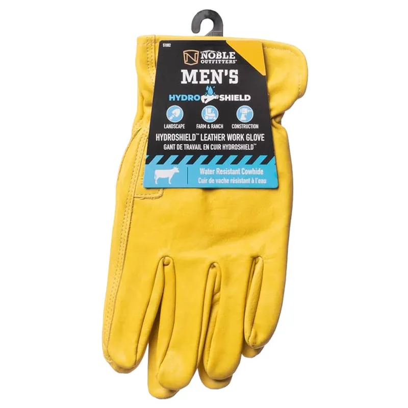 Noble Outfitters Men‘s HYDROSHIELD Cowhide Leather Work Gloves