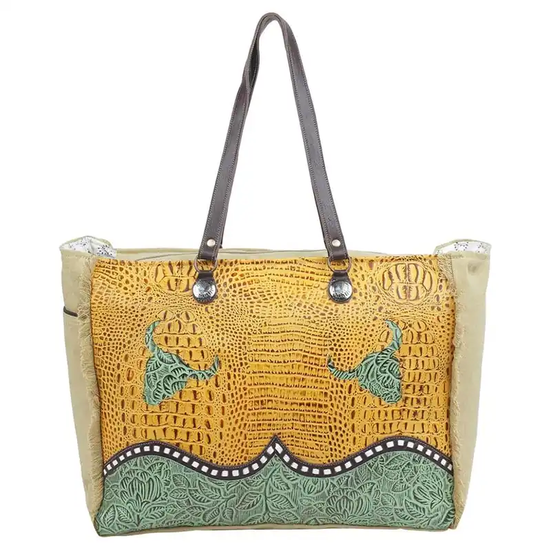 Myra Bag Women‘s Jungle Book Canvas & Hairon Bag