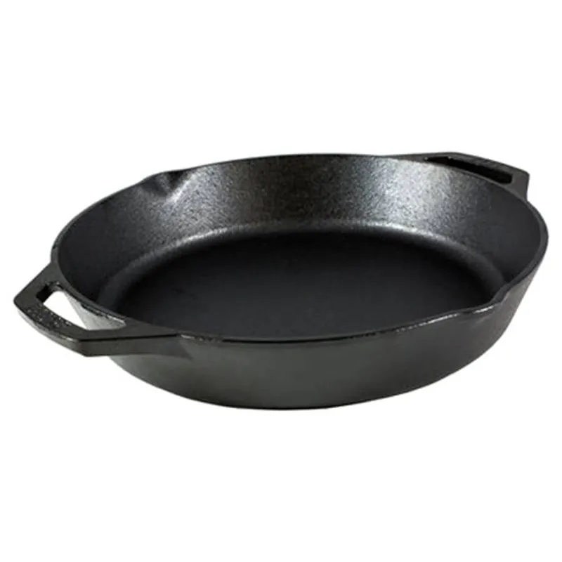 Lodge Seasoned Cast Iron Dual Handle Pan