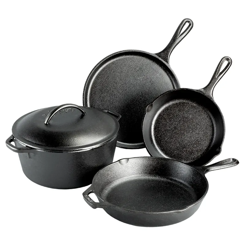 Lodge Seasoned Cast Iron Cookware Set