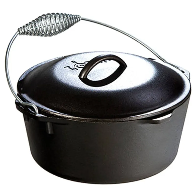Lodge Cast Iron Dutch Oven with Bail Handle