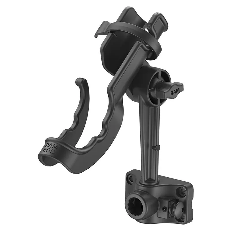 RAM Mounts Fishing Rod Holder with Plunger Bulkhead Base