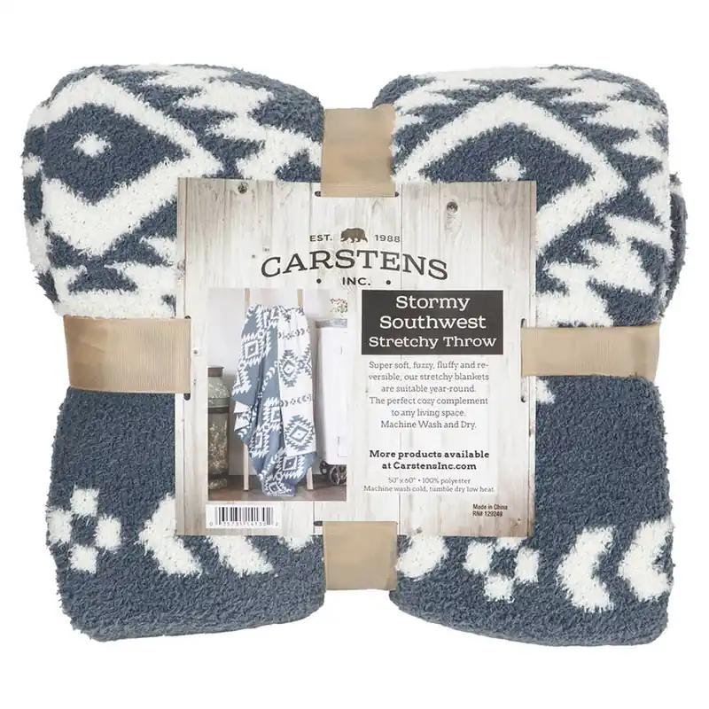 Carstens Stormy Southwest Stretchy Throw Blanket
