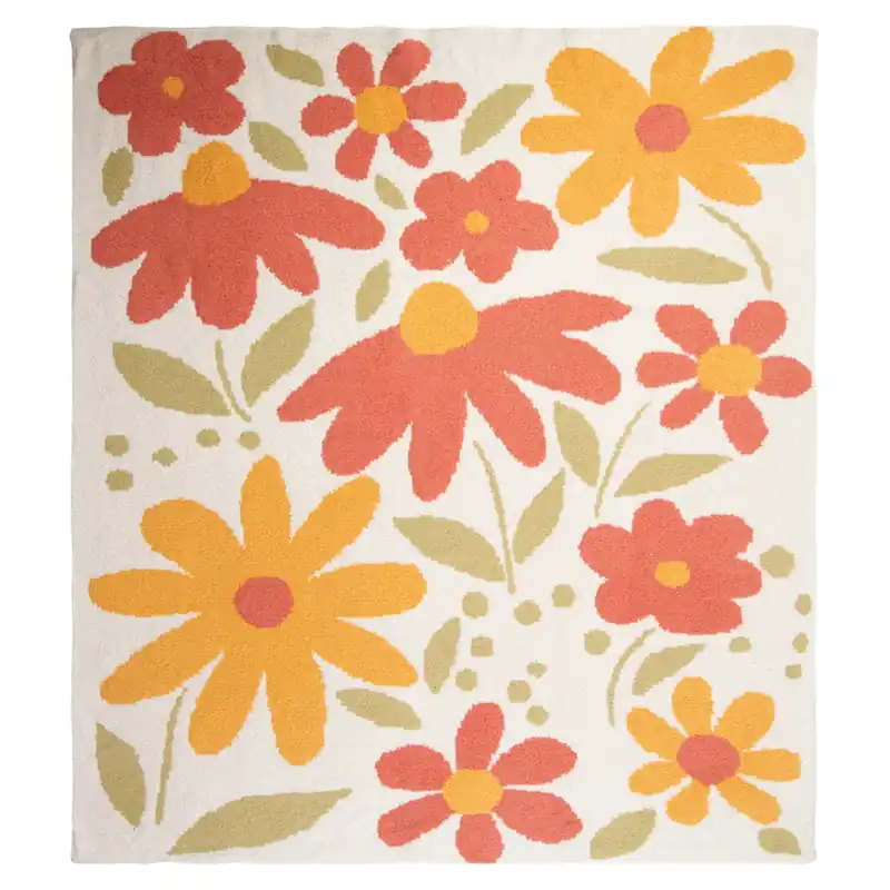 Carstens Petal Power Stretchy Throw Blanket
