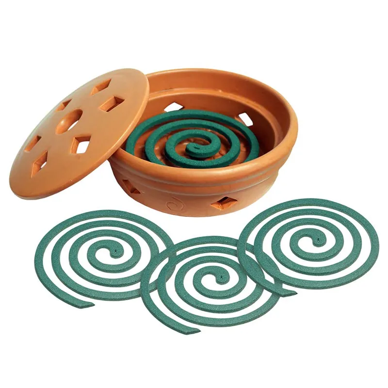 PIC Mosquito Repelling Coils with Terra Cotta Burner