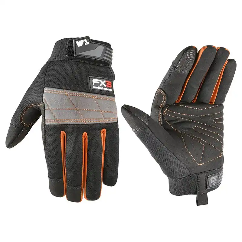 Wells Lamont Men‘s FX3 Synthetic Leather Adjustable Wrist Gloves