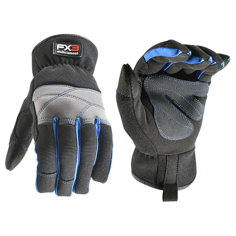 Wells Lamont Men‘s FX3 Synthetic Leather Open Cuff Gloves