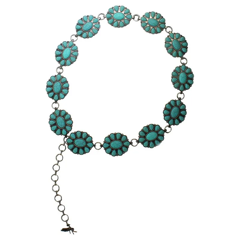 Angel Ranch Women‘s 2" Flower Concho Belt
