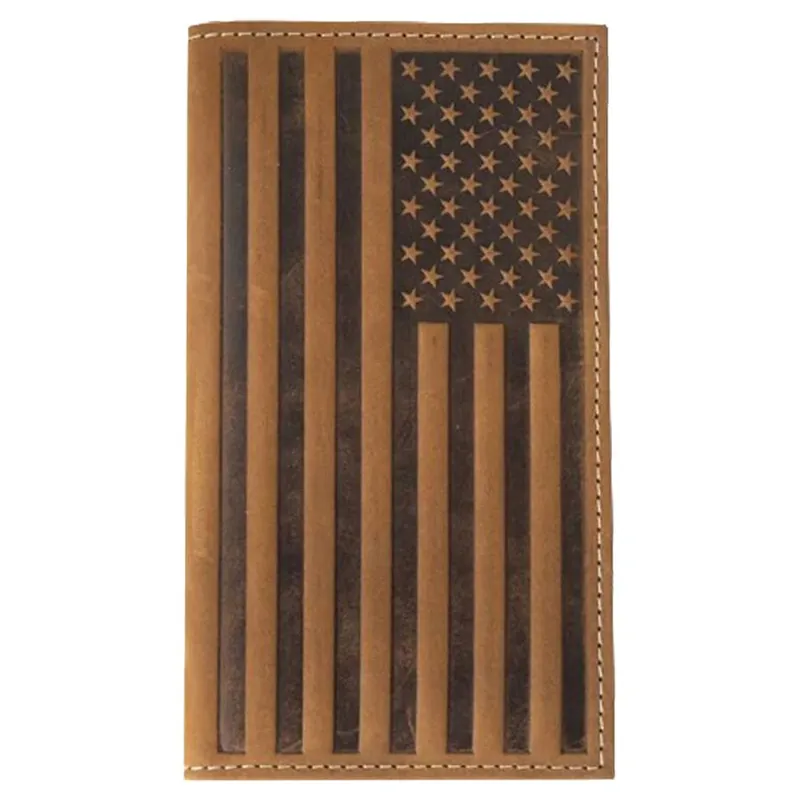 Nocona Men‘s Rodeo Embossed Flag Bi-Fold Wallet