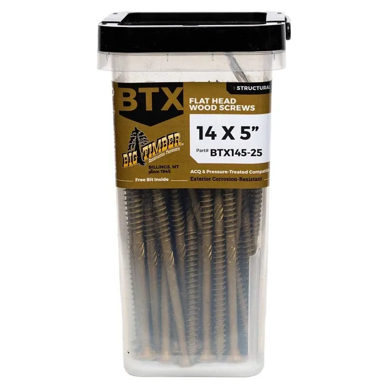 Big Timber Torx Wood Screw Jar