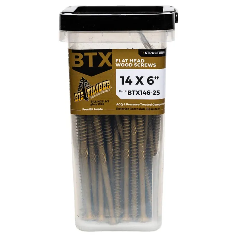 Big Timber Torx Wood Screw Jar