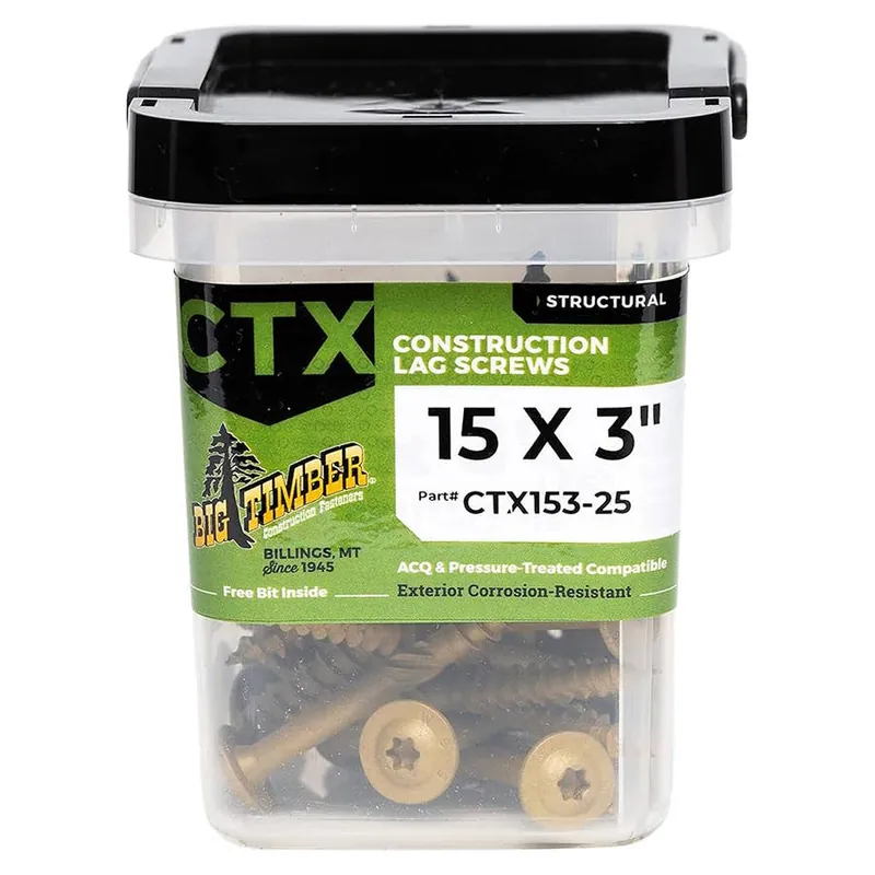 Big Timber Torx Construction Lag Screw Jar