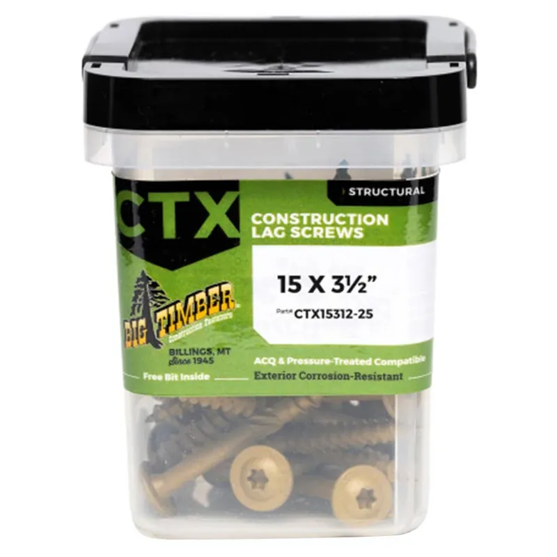 Big Timber Torx Construction Lag Screw Jar