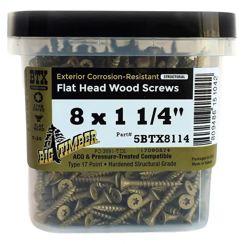 Big Timber Torx Wood Screw Jar