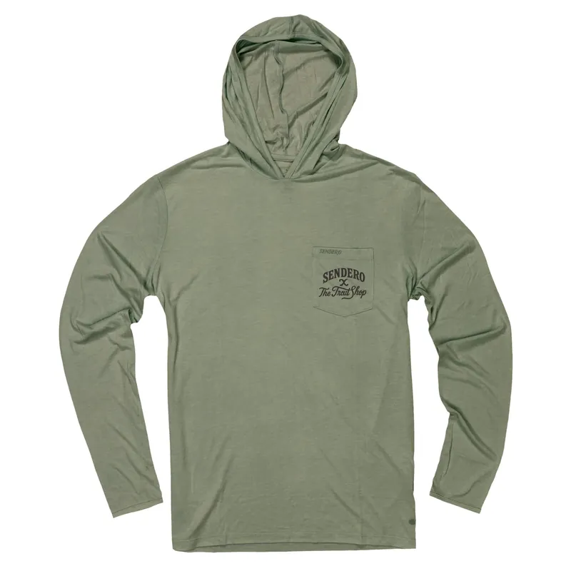 Trout Shop x Sendero Trout Built Yucatan Long Sleeve Bamboo Tech Hoodie