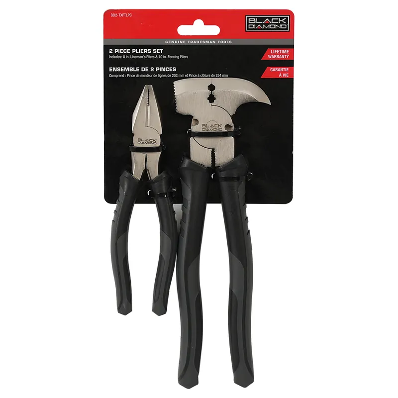 Black Diamond Fence & Lineman Pliers Set