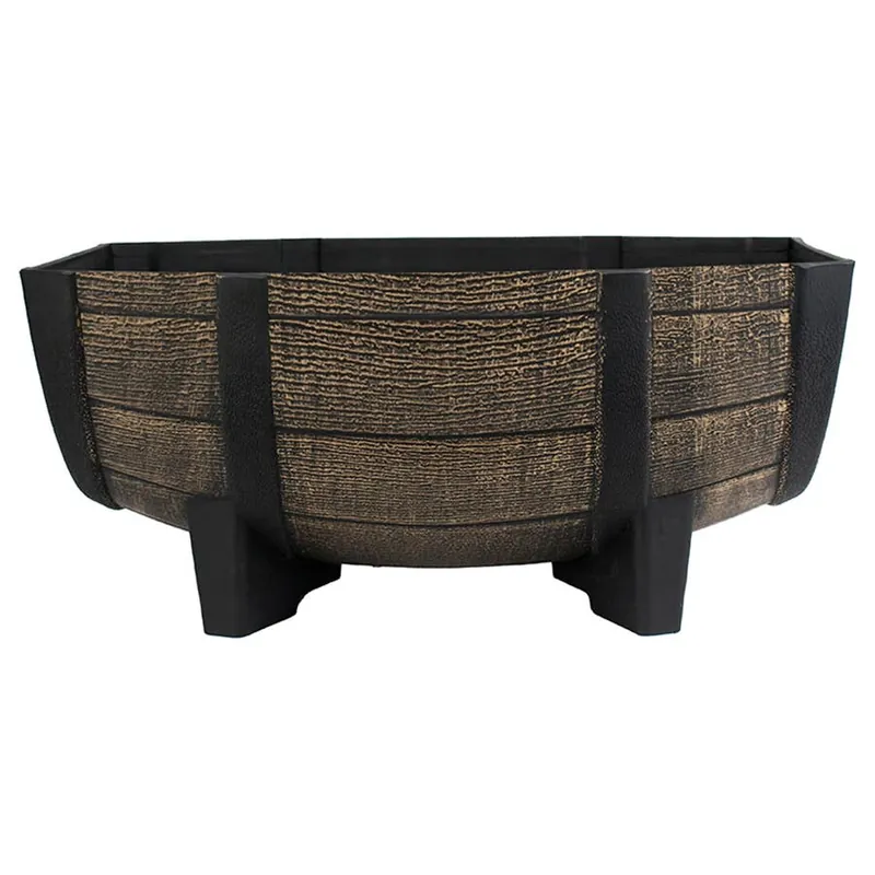 The Hc Companies Whiskey Barrel Planter Bowl