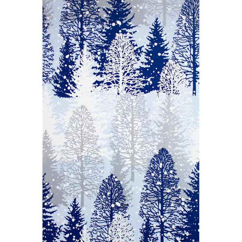 Sullivan Paper Company 5000 Series Snowy Winter Trees Gift Wrap
