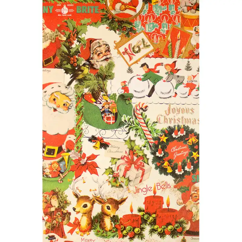 Sullivan Paper Company 6000 Series Old Fashion Christmas Gift Wrap