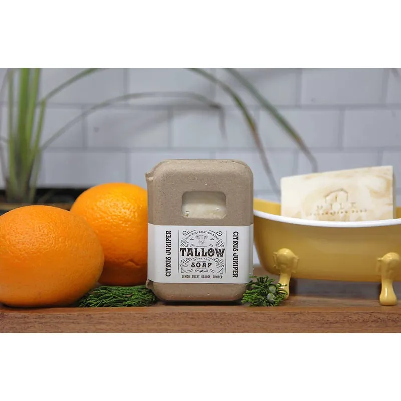 Milk Reclamation Barn Citrus Juniper Tallow Soap