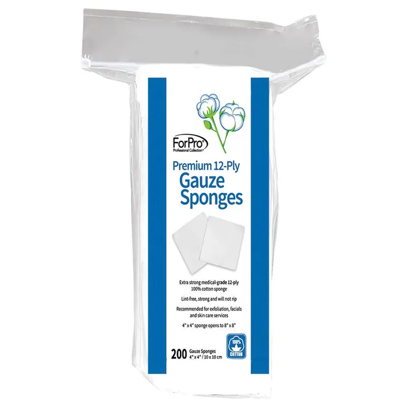ForPro Premium 12-Ply Gauze Sponges - 4 x 4"" - 200 ct