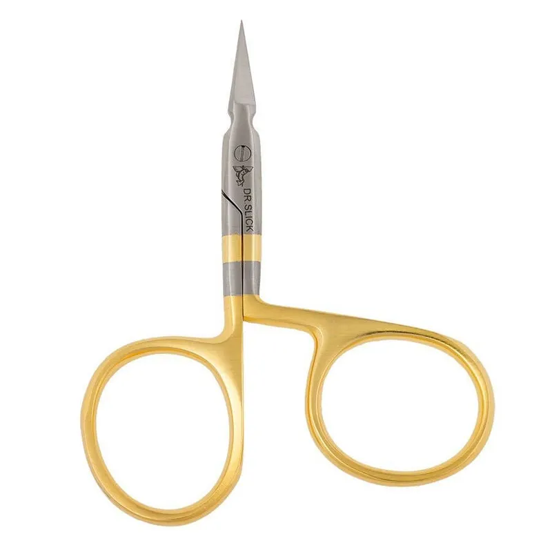 Dr. Slick Fly Tying 3 1/2"" Twisted Gold Loop Scissors