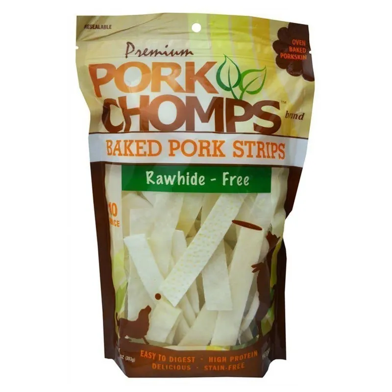 Premium Pork Chomps Baked Strips - 10 oz