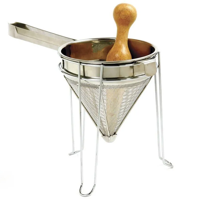 Norpro Chinois w/ Wood and Pestle and Stand