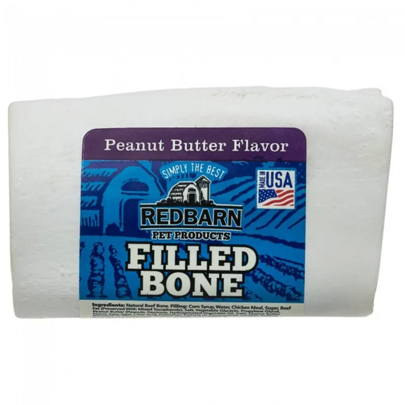 Redbarn Small Peanut Butter Filled Bone Dog Chew Treat