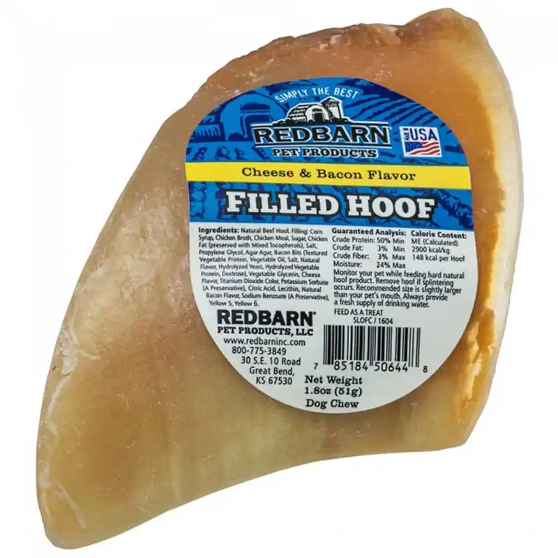Redbarn Cheese & Bacon Filled Hoof Dog Chew